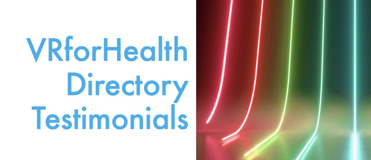 VRforHealth Directory Testimonials